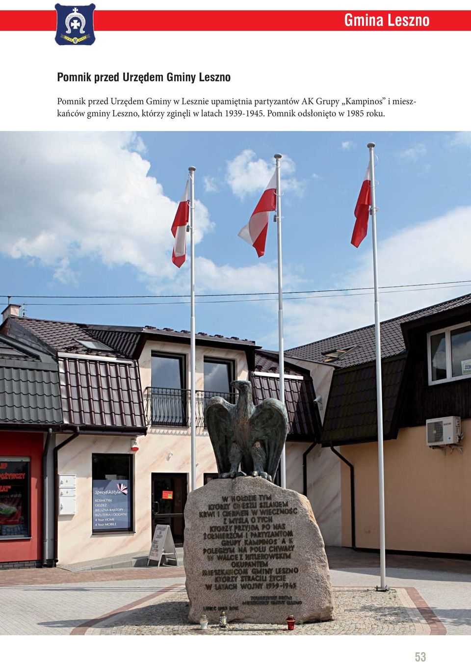 Grupy Kampinos i mieszkańców gminy Leszno, którzy