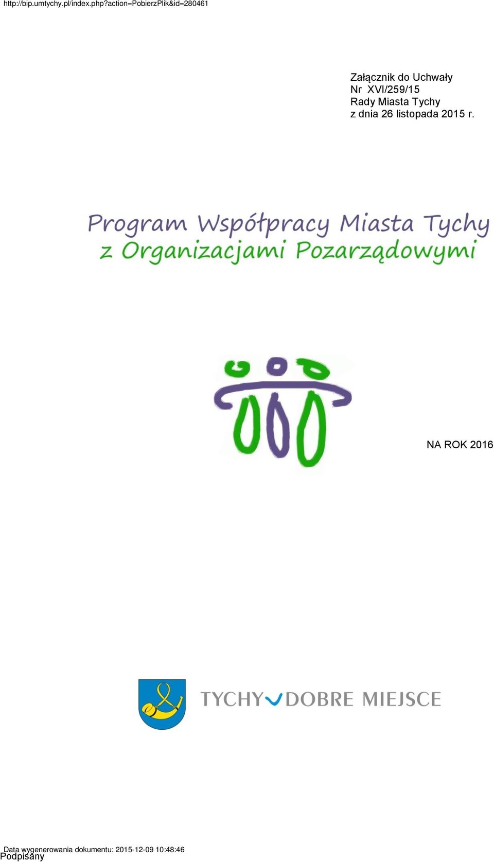 Miasta Tychy z dnia 26