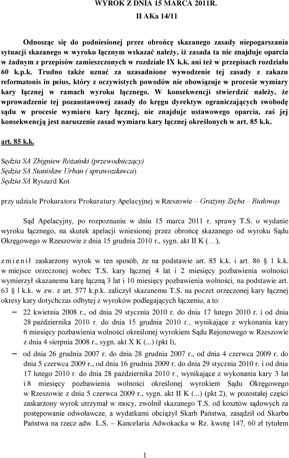 zamieszczonych w rozdziale IX k.