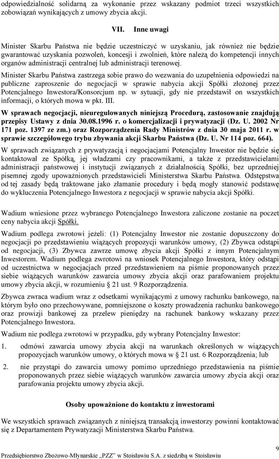 administracji centralnej lub administracji terenowej.