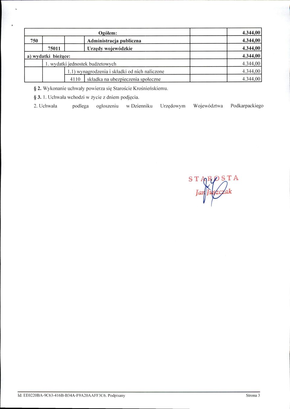I) wynagrodzenia i s kładki od nich naliczone 4 11 0 sk ł adka na ubezpieczenia społeczne 2.