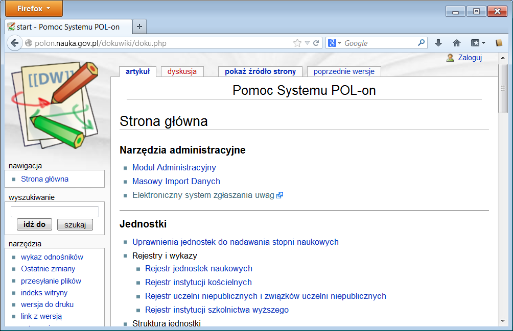 Wsparcie użytkownika systemu POL-on 2.