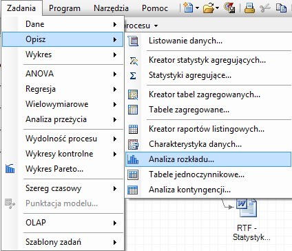 Ćwiczenie: Badanie normalności rozkładu. Wyznaczanie przedziałów ufności Badanie normalności rozkładu Shapiro-Wilka: jest on najbardziej zalecanym testem normalności rozkładu.