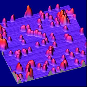 AFM - Obrazowanie Nanocząstek AFM tryb rezonansowy- tapping mode z