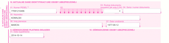 ZUS ZCNA Deklarację ZUS ZCNA należy wygenerować w celu zgłoszenia członków rodziny przedsiębiorcy, pracownika, czy osoby współpracującej do ubezpieczenia zdrowotnego.