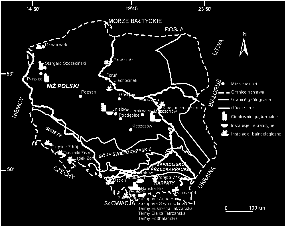 NOWE PROJEKTY I INSTALACJE Podhale: projekt ciepłowniczy priorytet (nowe podłączenia, nowy otwór produkcyjny), Niż Polski: Gostynin, Kleszczów, Lidzbark W.