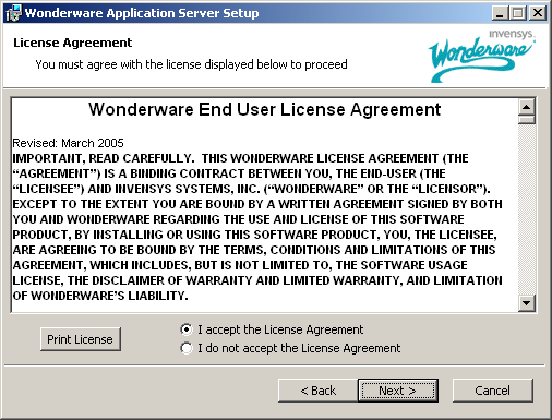 5.1, DASABCIP 4.0, Wonderware Application Server 3.0 1. Instalacja Application Server 3.