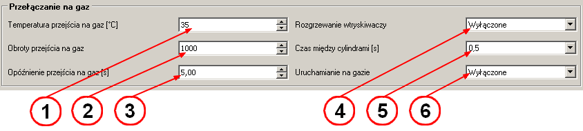 6. Podciśnienie reduktora - system może pracować z podłączonym lub odłączonym podciśnieniem - zaleca się zawsze podłączać podciśnienie do reduktora.