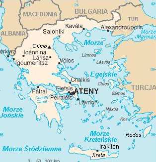 Grecja OFICJALNA NAZWA: Republika Grecji (Elleniki Dhimokratia) DATA WSTĄPIENIA DO UE: 1981 POŁOŻENIE GEOGRAFICZNE: południowa Europa SĄSIEDZI: Albania, Macedonia, Bułgaria, Turcja (oraz Morza: