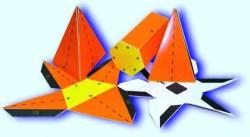 graniastosłupa o podstawie trapezu równoramiennego, graniastosłupa prawidłowego sześciokątnego, graniastosłupa o podstawie równoległoboku, czworościanu foremnego, ostrosłupa prawidłowego trójkątnego,