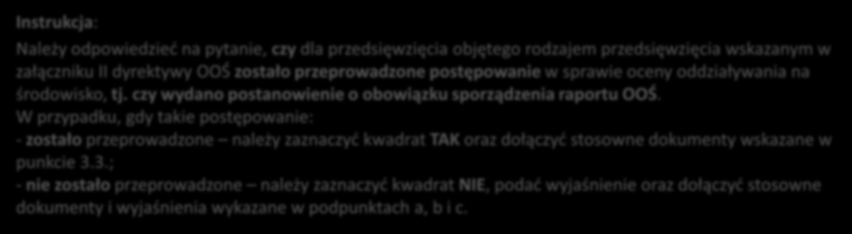 ANALIZA ZGODNOŚCI PROJEKTU Z POLITYKĄ OCHRONY ŚRODOWISKA cz. II 3.4 c.d.