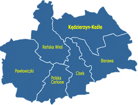 I.2 Charakterystyka gmin powiatu kędzierzyńsko-kozielskiego W skład powiatu kędzierzyńsko-kozielskiego wchodzi sześć gmin: 1) Gmina miejska Kędzierzyn-Koźle 2) Gmina wiejska Bierawa 3) Gmina wiejska