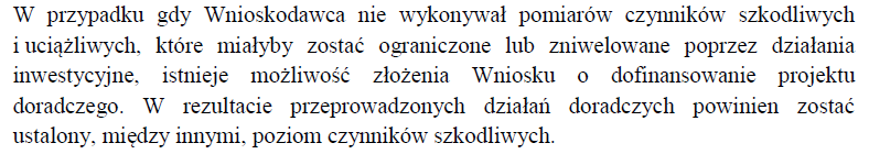 Sposoby finansowania inwestycji Modernizacja stanowisk pracy celem zapobiegania wypadkom przy pracy.