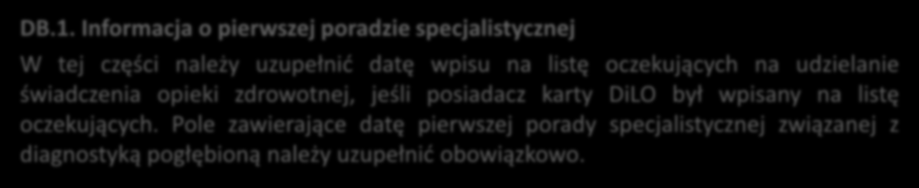 Rejestracja zakończenia etapu: Diagnostyka pogłębiona DB.1.