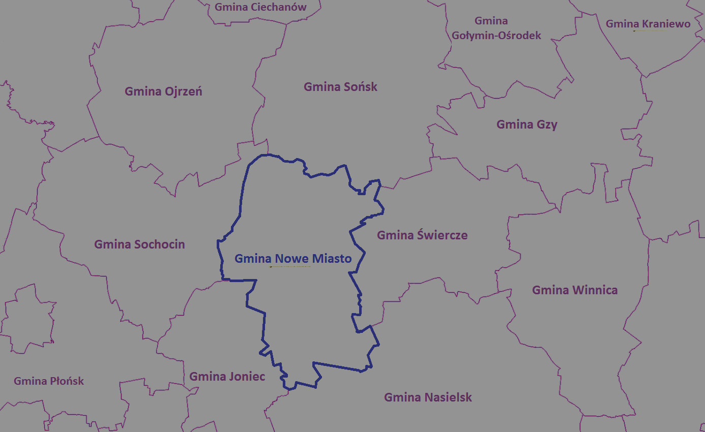 5. Potencjał i ład przestrzenny 5.1. Struktura przestrzenna gminy Gmina Nowe Miasto jest jednostką administracyjną o statusie gminy wiejskiej.