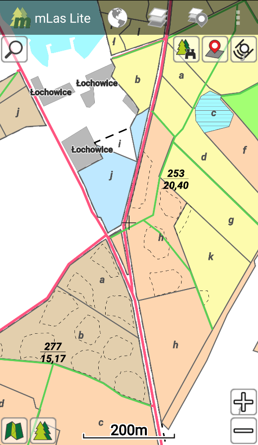 Prezentacja tego samego terenu w różnych mapach tematycznych: 1 Mapa