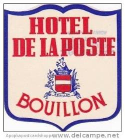 ZAPROSZENIE Hotel de la Poste położony jest w Bouillon na południowym