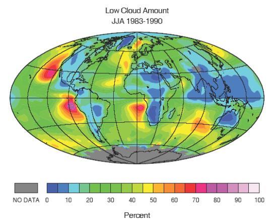 Wpływ chmur Scu na globalny bilans radiacyjny Występowanie Scu: + Własności radiacyjne :