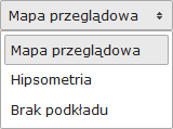 3 Okno mapy 3.1 Narzędzia Podczas przeglądania mapy do dyspozycji są nastepujące narzędzia, wymienione w kolejności takiej samej jak wystepują na Rys. 6. prezentującym pasek narzędzi okna mapy.