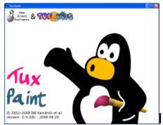 TUX PAINT, czyli Pingwinek Artysta 1/2 Sympatyczny pingwin w bezpłatnym programie graficznym dla dzieci.