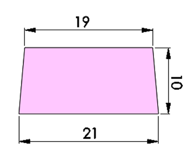 Wymiary i przekroje elementów składowych układu wlewowego, przyjęte na podstawie obliczeń są następujące: zbiornik wlewowy V z = 60 cm 3, wlew główny F wg = 2,6 cm 2, belka wlewowa o przekroju