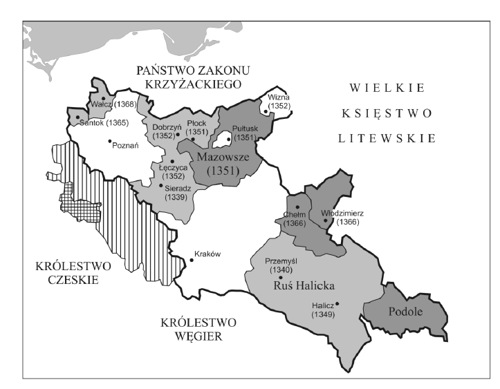 Mapa do zadania 30. Zadanie 30. Oceń, czy mapa dostarcza informacji pozwalających potwierdzić prawdziwość poniższych twierdzeń.