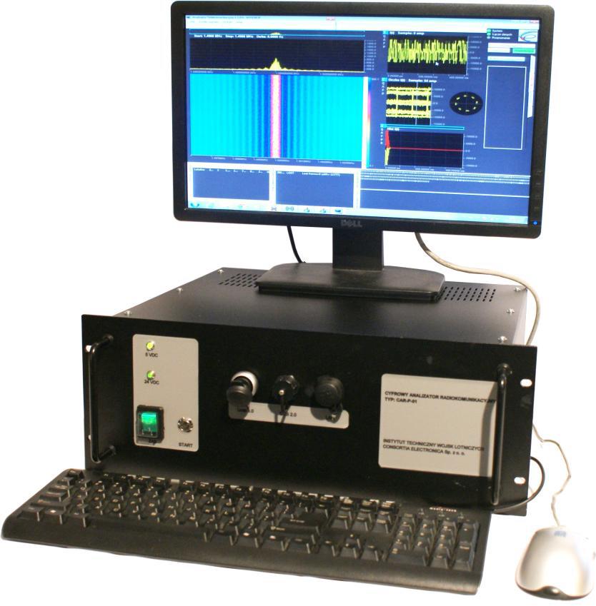 ANALIZA SYGNAŁÓW Cyfrowy Analizator Radiokomunikacyjny (CAR-1-P) Umożliwia bieżącą i pomisyjną analizę techniczną odebranych sygnałów radiowych.