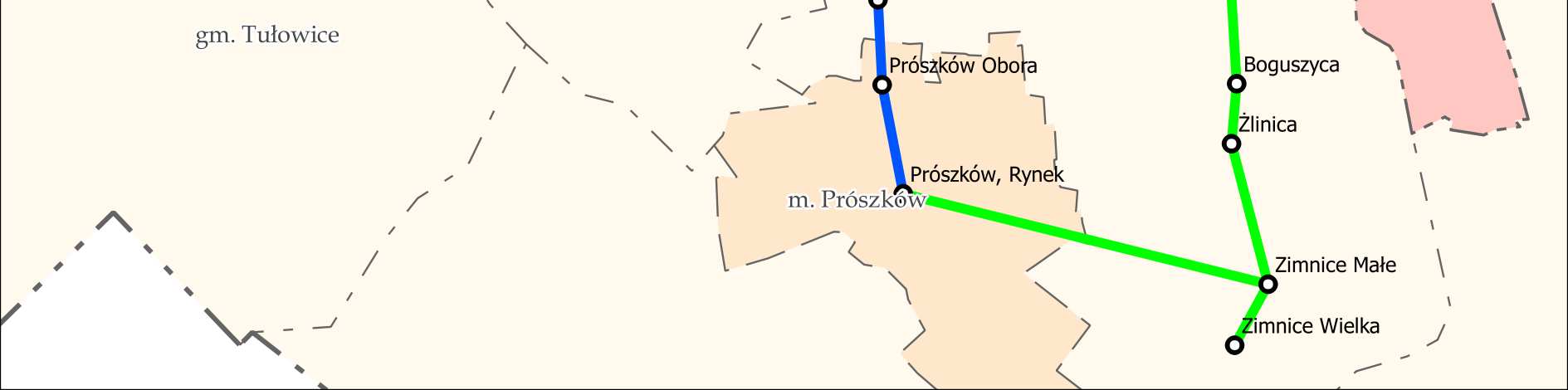 komunikacyjnych: Prószków Nowa Kuźnia, wykonując 4 kursy w dzień roboczy