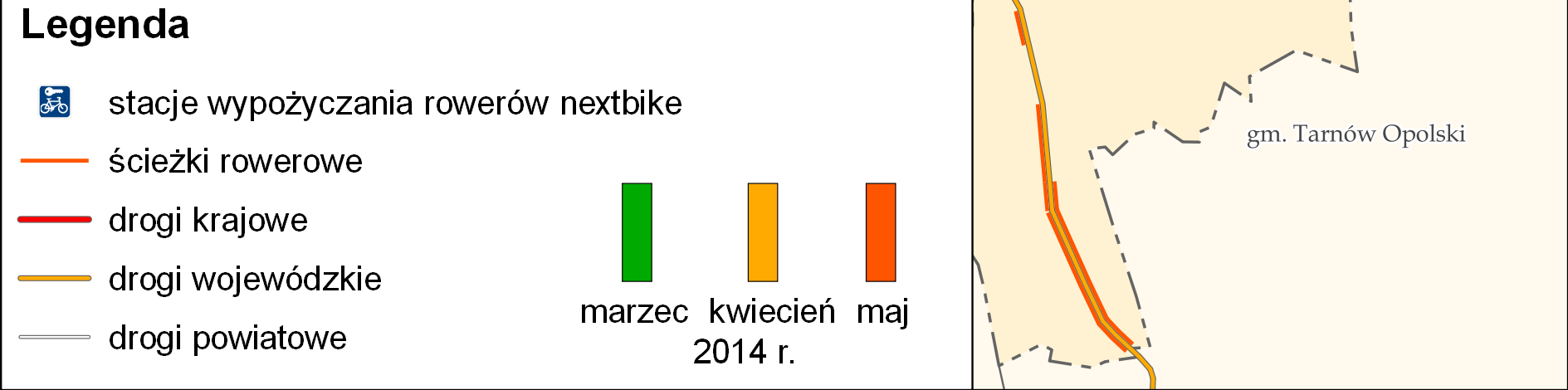 06 Średnio na miesiąc 7 546 6 912 8 686 Źródło: Opracowanie własne na podstawie danych Urzędu Miasta Opola Najwięcej wypożyczeń zanotowano na stacjach Uniwersytet Oleska, pl.