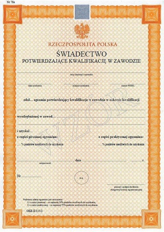 Efektywność dyplom zawodowy Egzamin potwierdzający kwalifikacje w zawodzie (maj lipiec 2015) Liczba zdających którzy otrzymali świadectwo potwierdzające