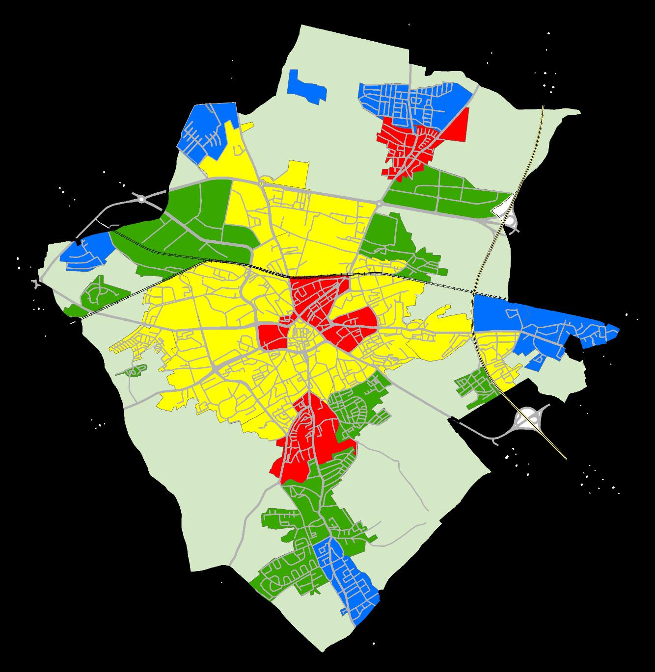 Energetyczny Audyt Miejski Zielona Góra Mapa z