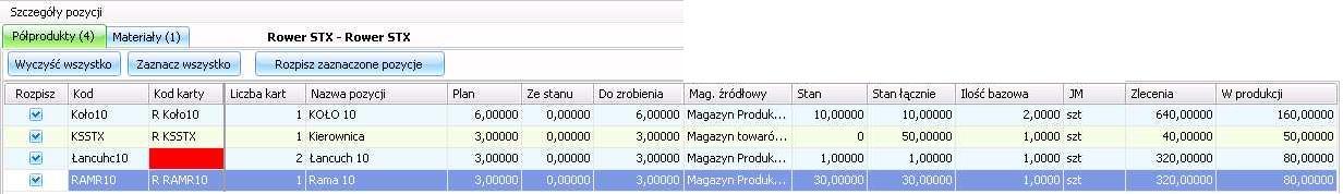 6 15 Po rozwinięciu kodu karty zostanie wyświetlone oko z listą kart powiązanych z wybranym wcześniej produktem.