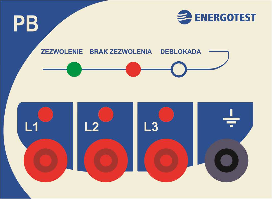 5.2 Przekaźnik blokady łączeniowej PB Elementy wykonawcze przekaźnika blokady łączeniowej współpracują z cewką blokującą załączenie uziemnika, uniemożliwiając zamknięcie uziemnika w przypadku