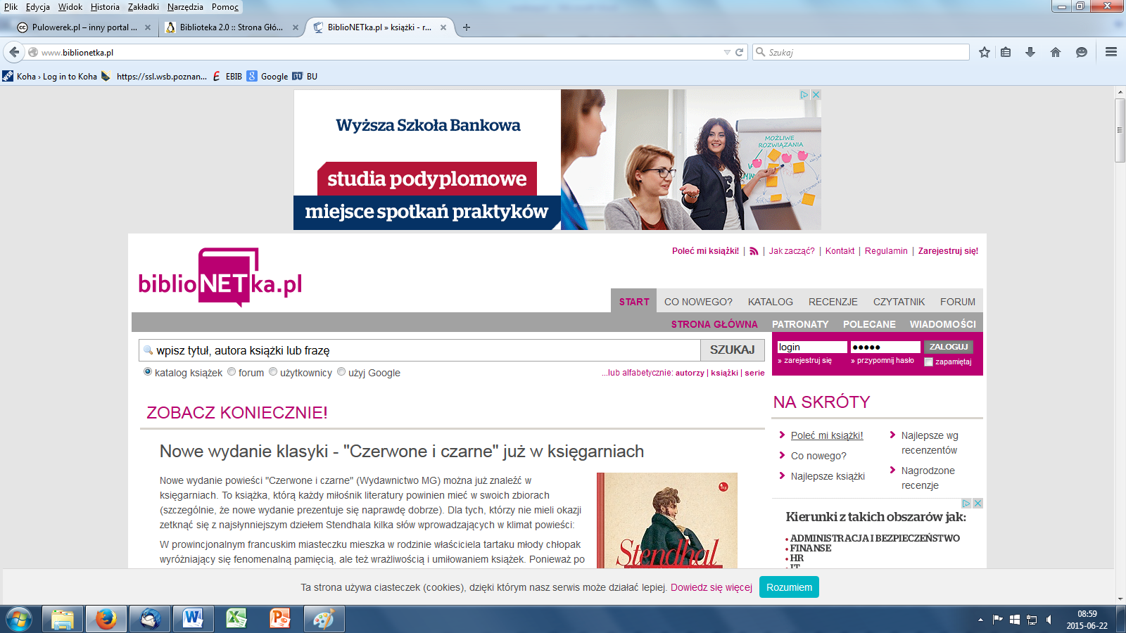 W katalogu znajduje się ponad 177 tysięcy książek, ponad 61 tysięcy autorów. BiblioNETka publikuje również nadsyłane przez użytkowników recenzje i opisy książek.