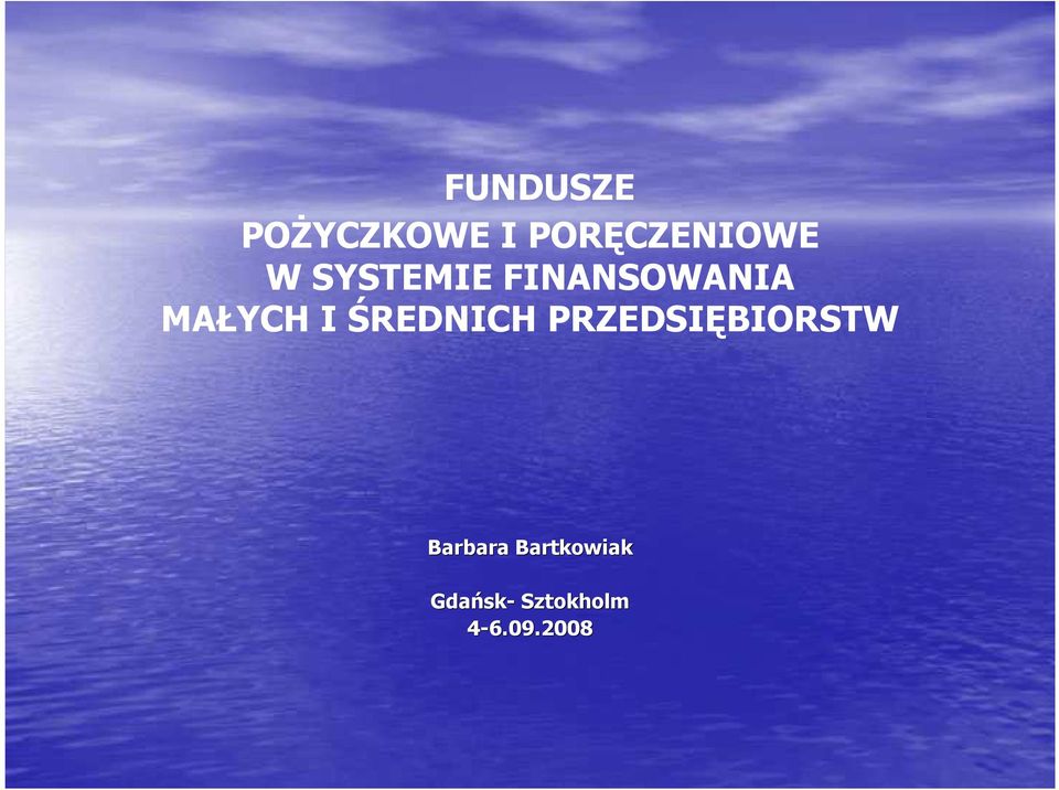 ŚREDNICH PRZEDSIĘBIORSTW Barbara