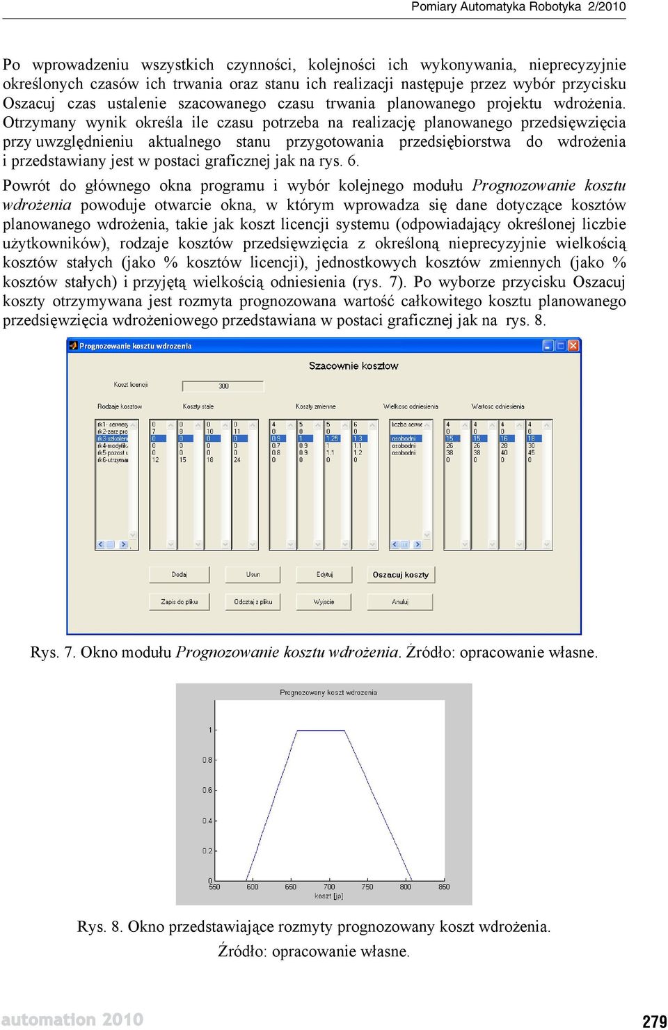Otrzymany wynik okre la ile czasu potrzeba na realizacj planowanego przedsi wzi cia przy uwzgl dnieniu aktualnego stanu przygotowania przedsi biorstwa do wdro enia i przedstawiany jest w postaci
