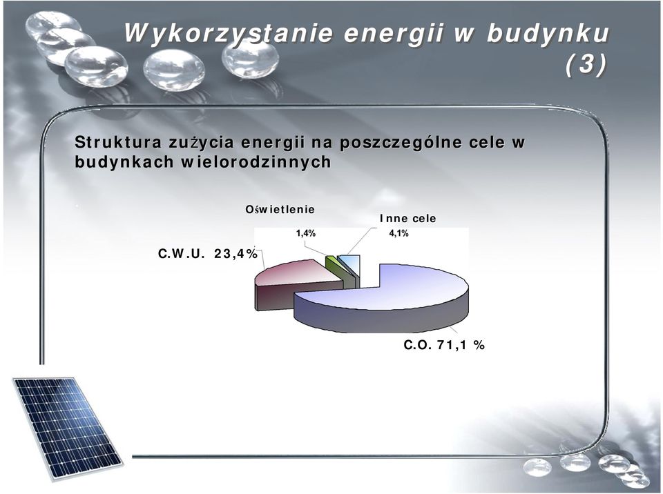 poszczególne cele w budynkach