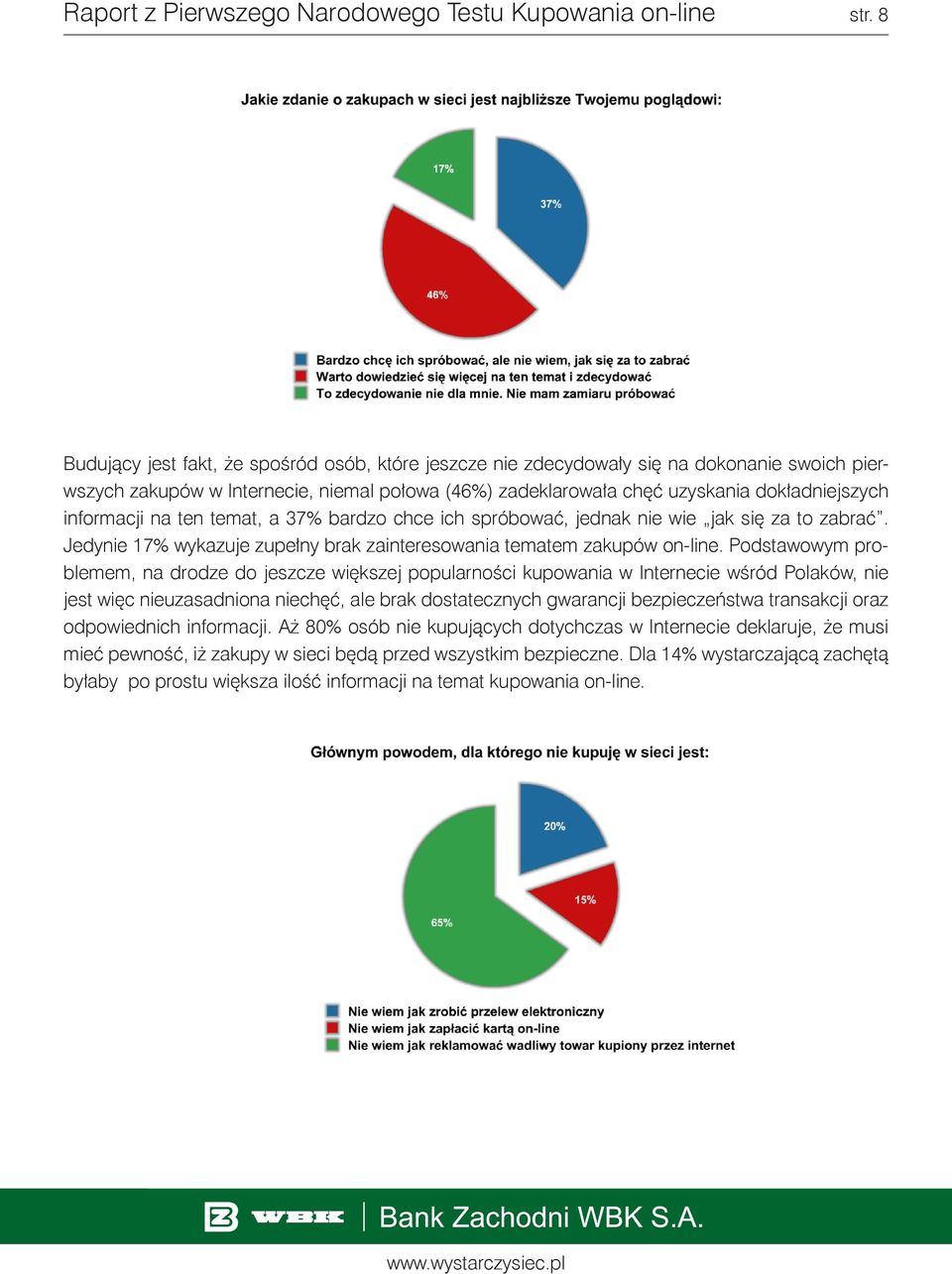 Podstawowym problemem, na drodze do jeszcze większej popularności kupowania w Internecie wśród Polaków, nie jest więc nieuzasadniona niechęć, ale brak dostatecznych gwarancji bezpieczeństwa