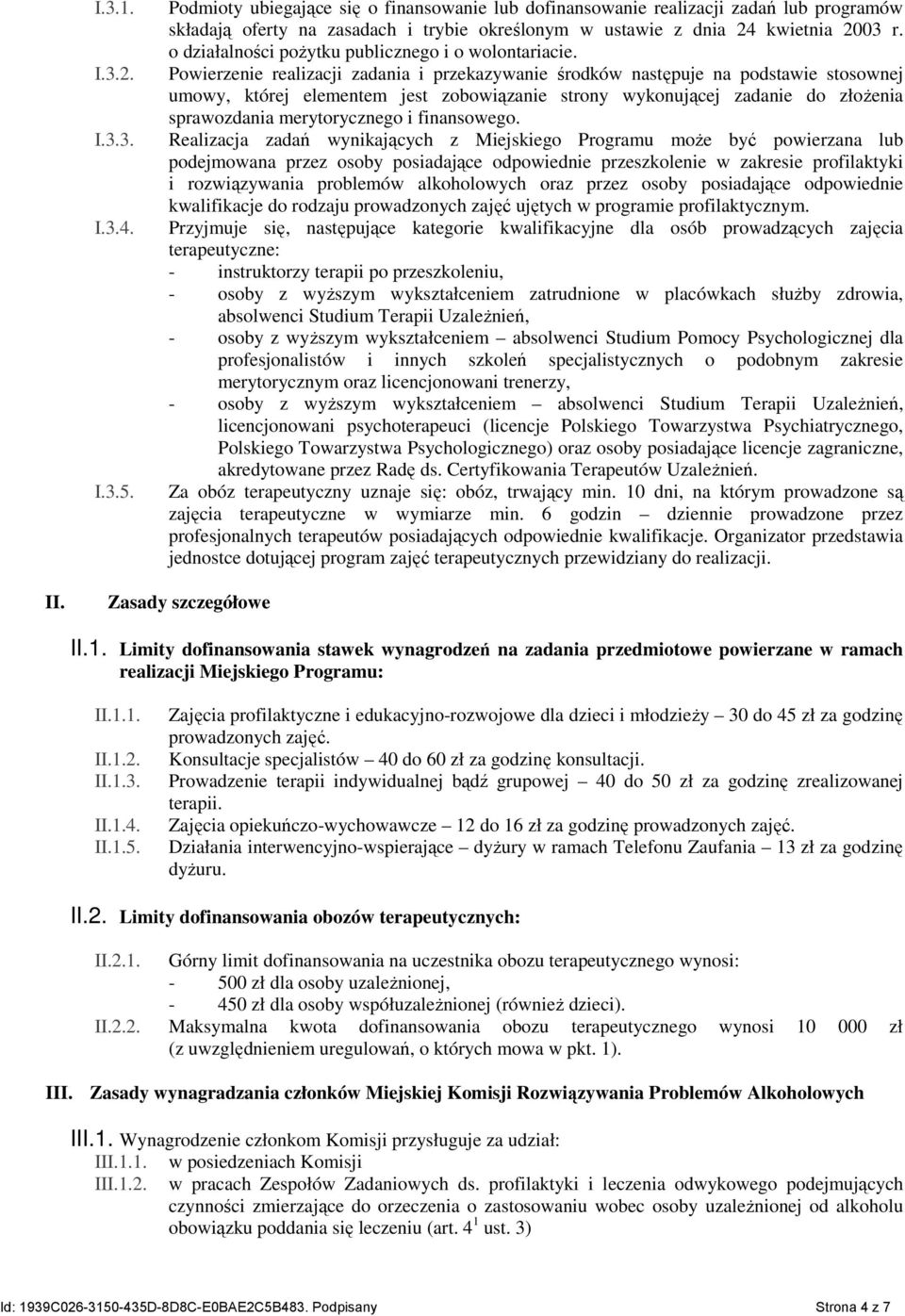 o działalności poŝytku publicznego i o wolontariacie.