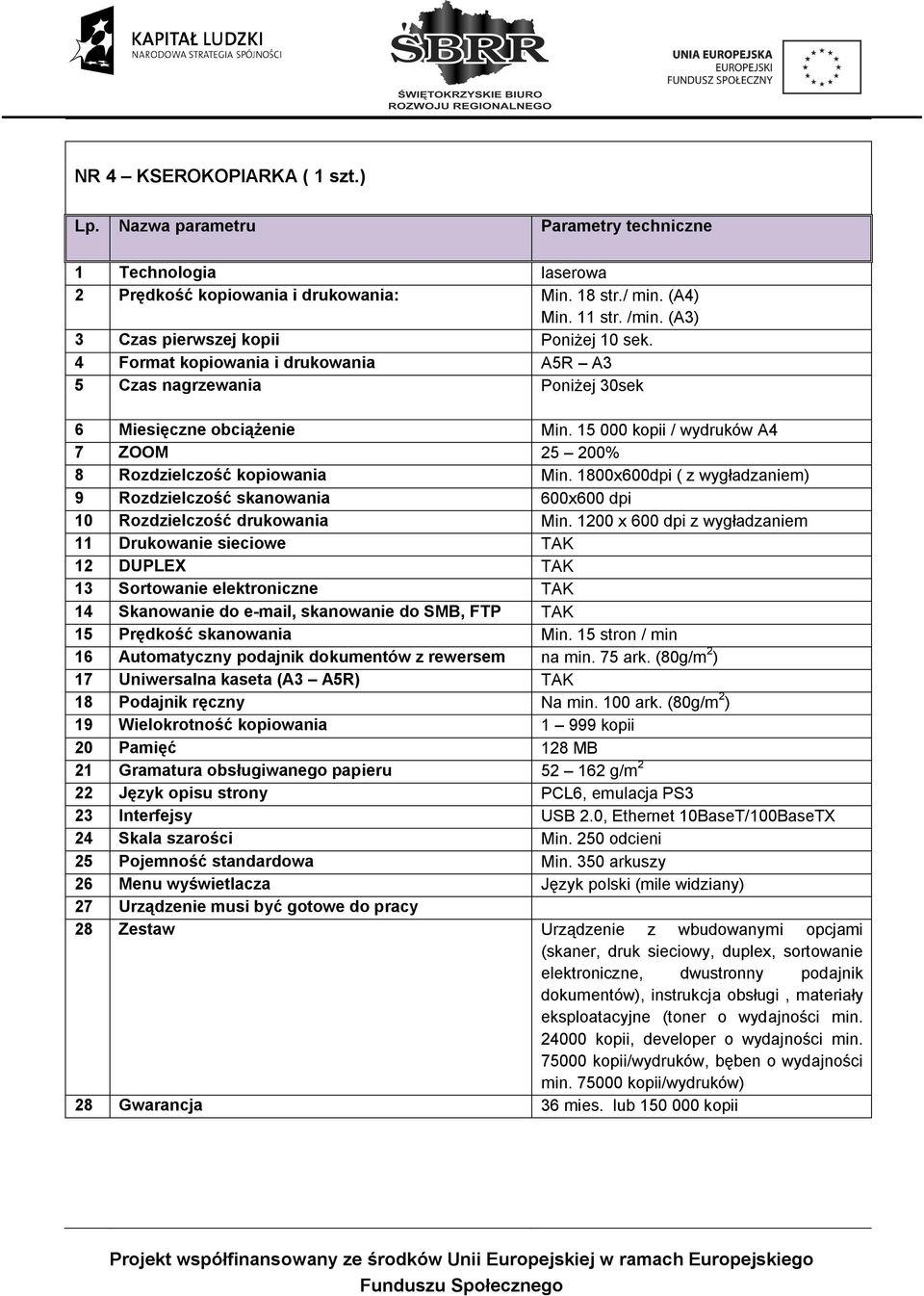 1800x600dpi ( z wygładzaniem) 9 oozdzielczość skanowania 600x600 dpi NM oozdzielczość drukowania Min.