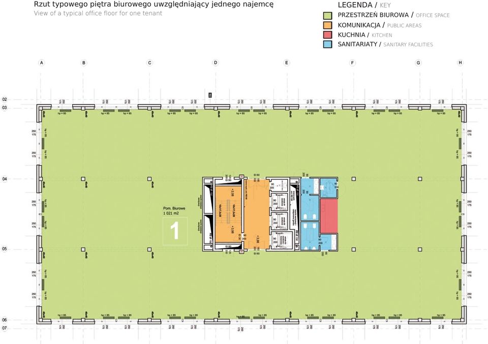 LEGENDA / KEY PRZESTRZEÑ BIUROWA / OFFICE SPACE