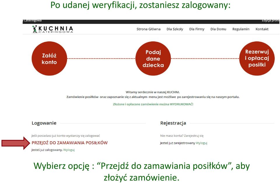 Wybierz opcję : Przejdź do