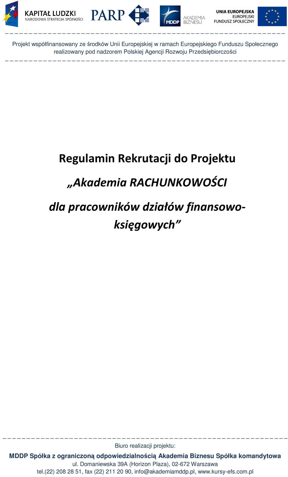 RACHUNKOWOŚCI dla
