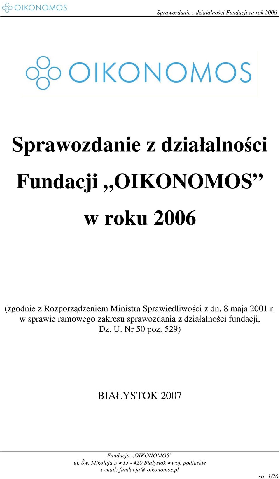 8 maja 2001 r.