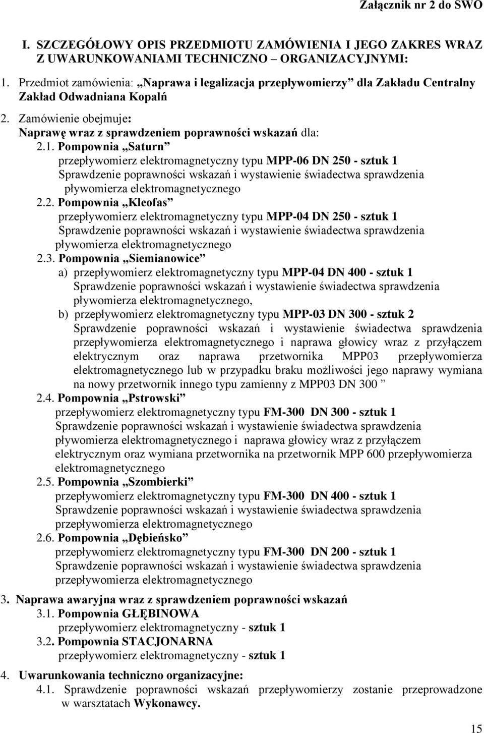 Pompownia Saturn przepływomierz elektromagnetyczny typu MPP-06 DN 25