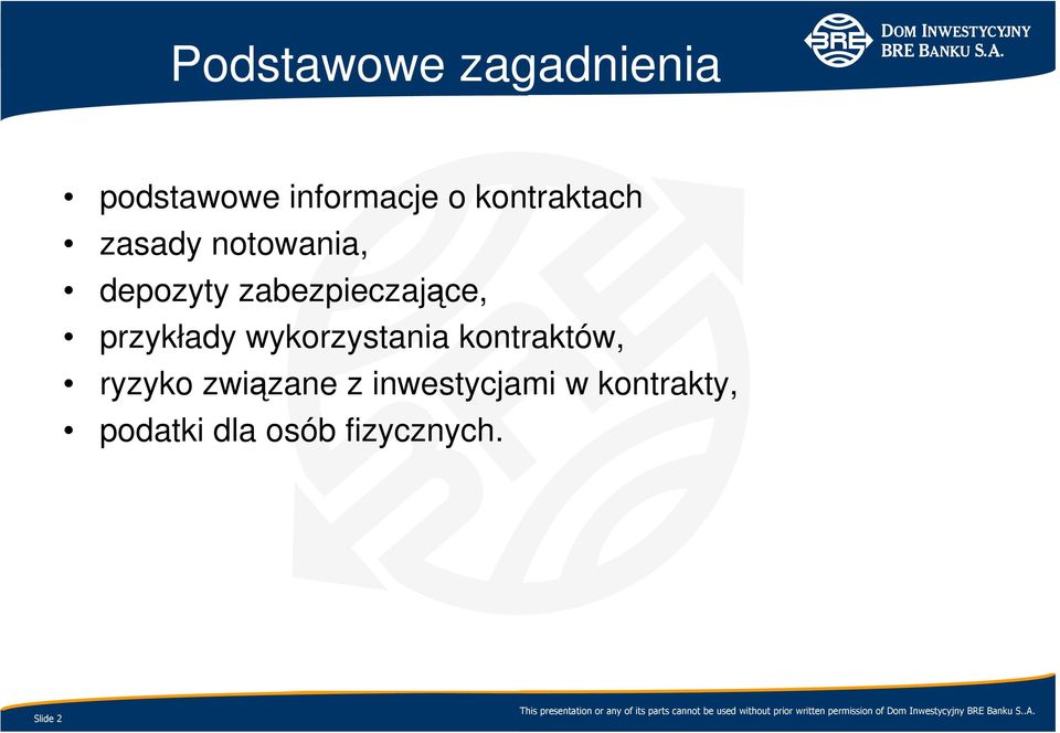 zabezpieczające, przykłady wykorzystania kontraktów,