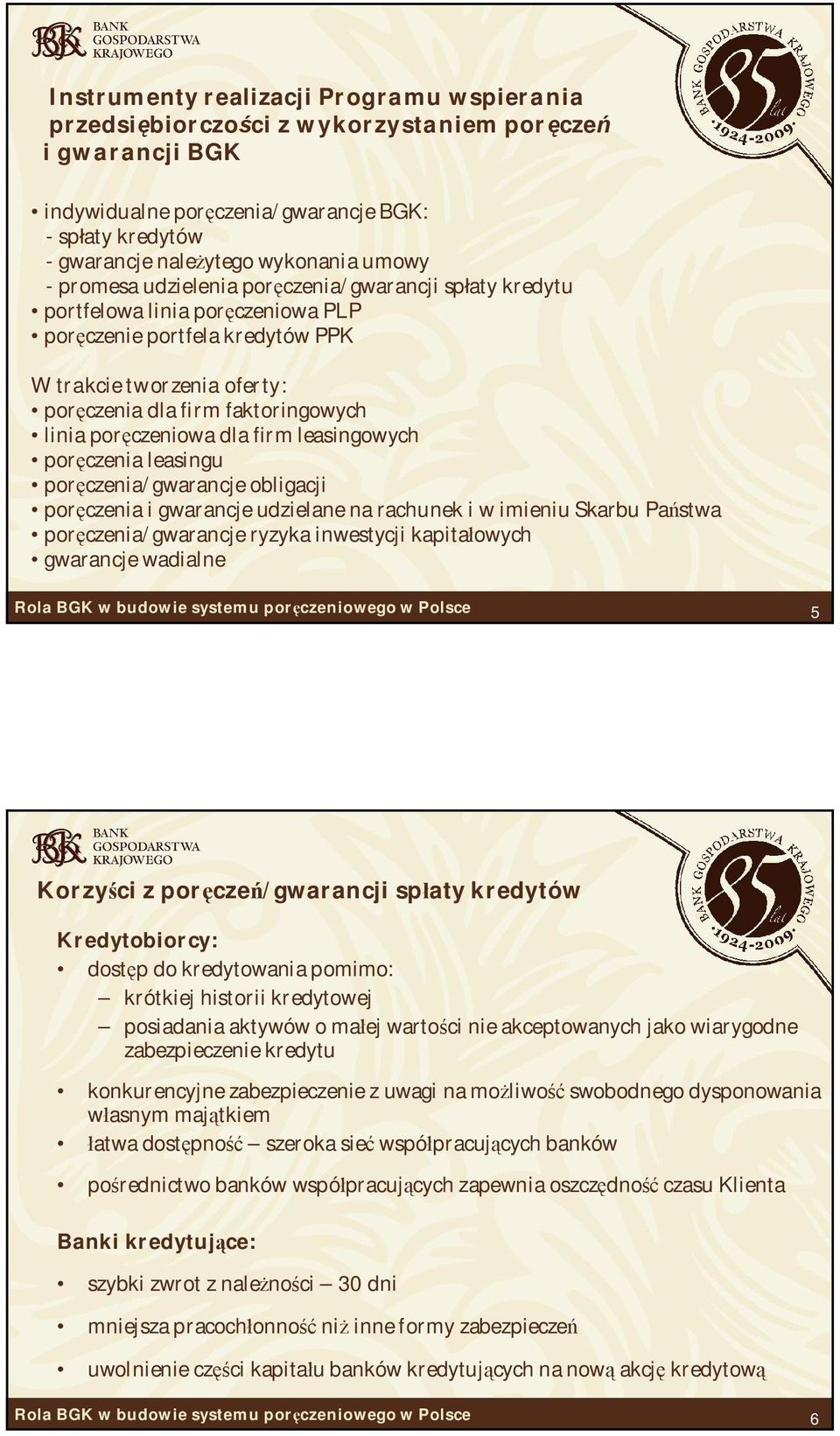 czeniowa dla firm leasingowych por czenia leasingu por czenia/gwarancje obligacji por czenia i gwarancje udzielane na rachunek i w imieniu Skarbu Pa stwa por czenia/gwarancje ryzyka inwestycji kapita