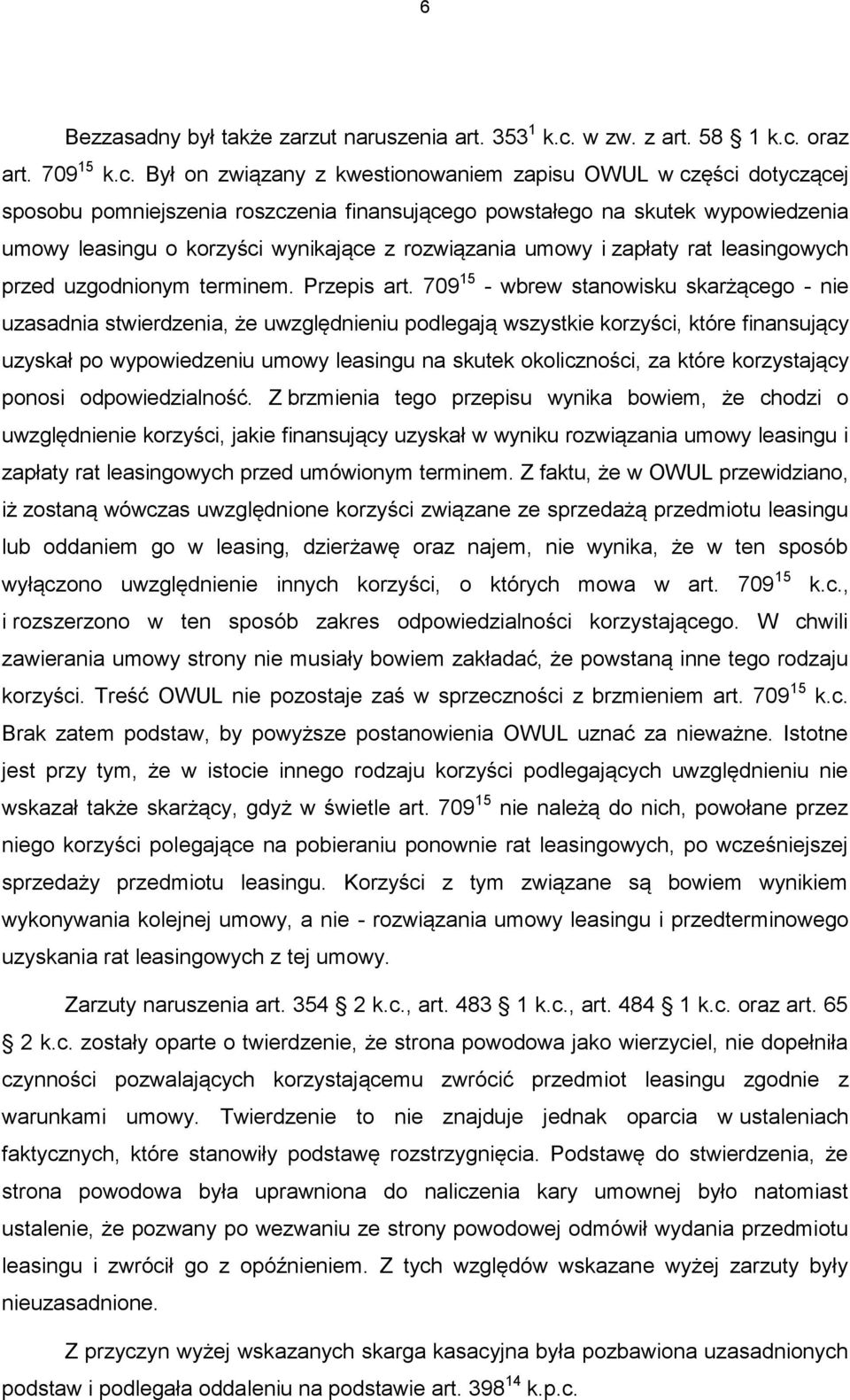 oraz art. 709 15 k.c.