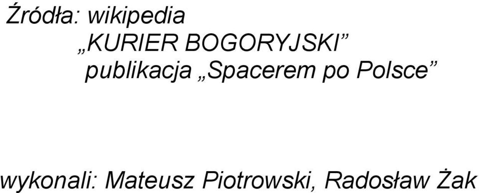Spacerem po Polsce