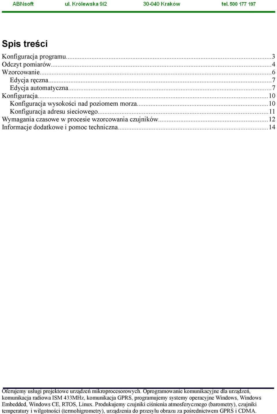 ..10 Konfiguracja wysokości nad poziomem morza.